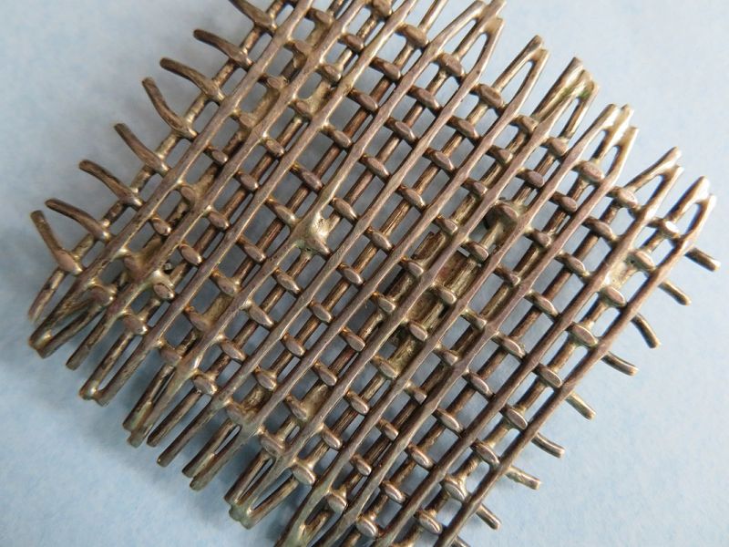 Mexican Sterling Latticework Pin