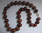 Necklace of Large Agate Beads