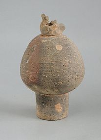 Rare Chinese Han Dynasty Stoneware Finial / Cover (206BC-AD220)