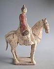 Chinese Northern Wei Dynasty Horse with Female Rider