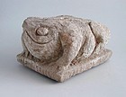 Very Rare Chinese Eastern Han Dynasty Stone Toad Money Tree Base