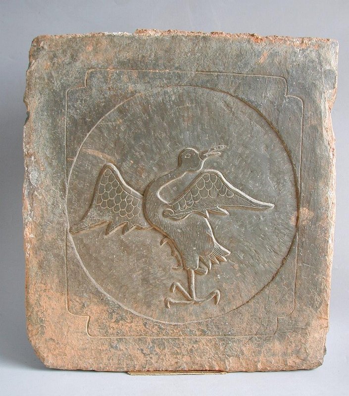 Fine Large Chinese Jin Dynasty Stone Tile - Bird (AD 1115 - 1234)