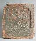 Fine Large Chinese Jin Dynasty Stone Tile - Phoenix (AD 1115 - 1234)