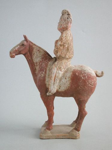 Fine Chinese Tang Dynasty Horse &"Fat Man" Rider + TL Test