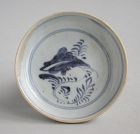Chinese Ming Dynasty Small Blue & White Porcelain Dish *SALE*