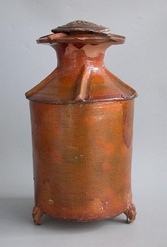 Fine Large Chinese Han Dynasty Glazed Granary Jar with Cover *SALE*