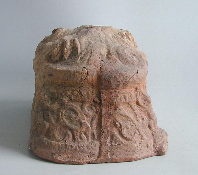 Rare Chinese Eastern Han Dynasty Pottery Money Tree Base