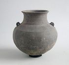 Chinese Eastern Zhou Cord-Impressed Pottery Jar (770 - 221 BC)