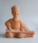 Large Chinese Eastern Han Dynasty Sichuan Pottery Figure Musician