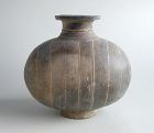 Rare Chinese Qin / Early Western Han Dynasty Pottery Cocoon Jar