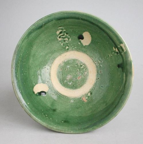 Rare Vietnamese 16th Century Green Glazed Bowl