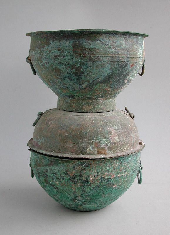Rare Large Chinese Han Dynasty Bronze Xian (Published)