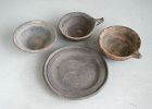 Rare Chinese Yuan Dynasty Pottery Cups, Bowl, Dish (4)