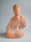 Chinese Eastern Han Dynasty Sichuan Pottery Female Entertainer