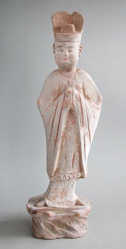 Fine Tall Chinese Tang Dynasty Male Courtier Figure *SALE*