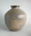 Rare Chinese Warring States / Western Han Glazed Stoneware Jar