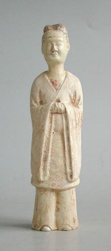 Chinese Sui / Early Tang Dynasty Glazed Pottery Figure