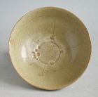 Rare Vietnamese 14th Century Celadon Incised Stoneware Bowl *SALE*