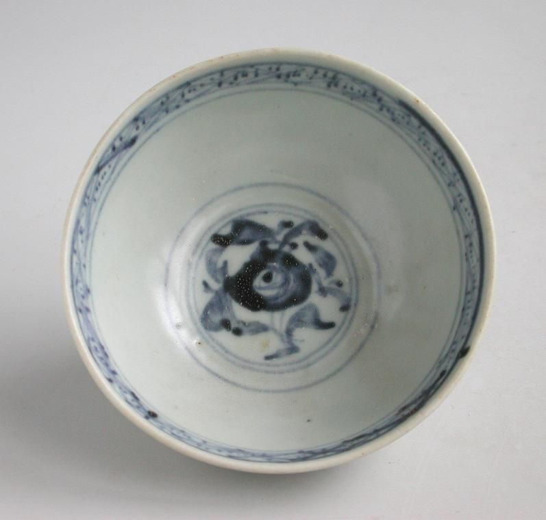Chinese Ming Dynasty Blue & White Porcelain Bowl (16th Century)