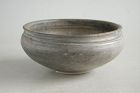 Rare Chinese Han Dynasty Burnished Pottery Bowl