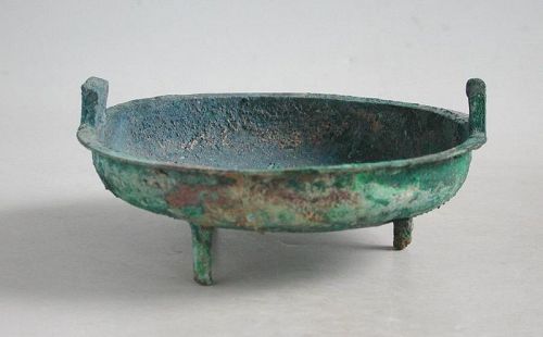 Rare Chinese Western Han Dynasty Small Bronze Ding