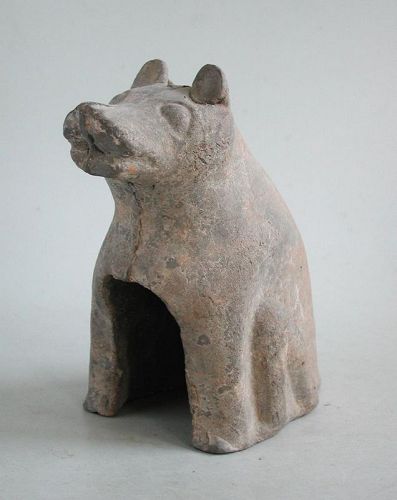 Rare Chinese Han Dynasty Pottery Dog