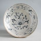Vietnamese 15th Century Blue & White Dish (Floral Pattern)