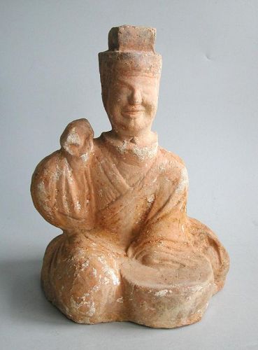 Fine Large Chinese Eastern Han Dynasty Sichuan Pottery Musician