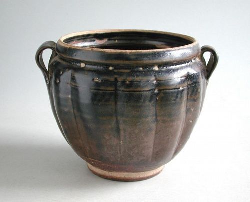 Rare Chinese Northern Song / Jin Dynasty Twin-Handled Jar