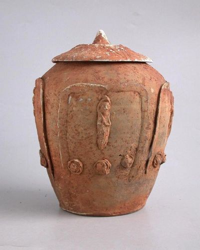 Chinese Song / Yuan Dynasty Buddhist Pottery Zodiac Jar