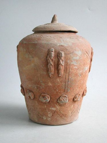 Chinese Song / Yuan Dynasty Buddhist Pottery Zodiac Jar