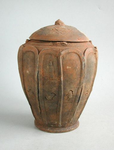 SALE Chinese Song / Yuan Dynasty Buddhist Pottery Zodiac Jar