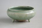 Chinese Ming Dynasty Longquan Celadon Tripod Censer