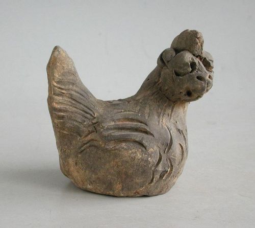 Chinese Yuan / Early Ming Dynasty Pottery Zodiac Animal - Chicken