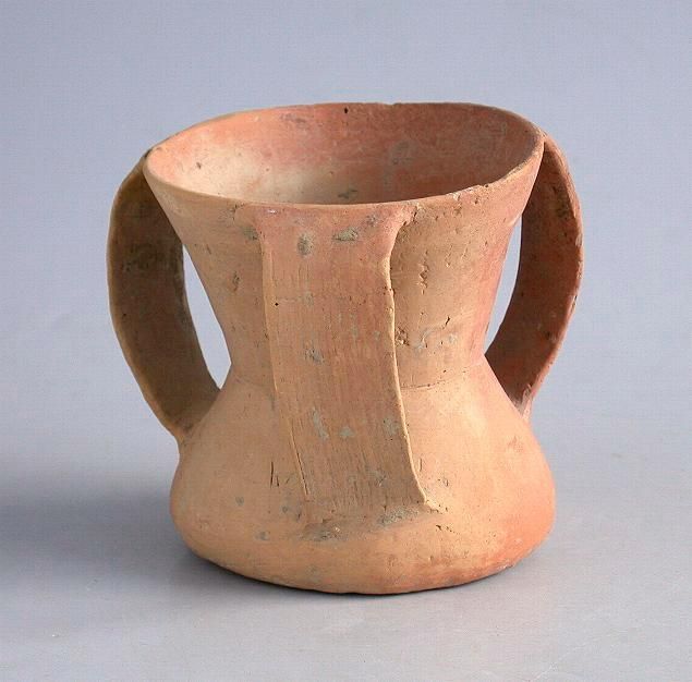 Rare Chinese Neolithic Three-Handled Pottery Jar - Qijia Culture