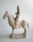 Chinese Northern Dynasties Pottery Horse & Rider with Oxford TL Test