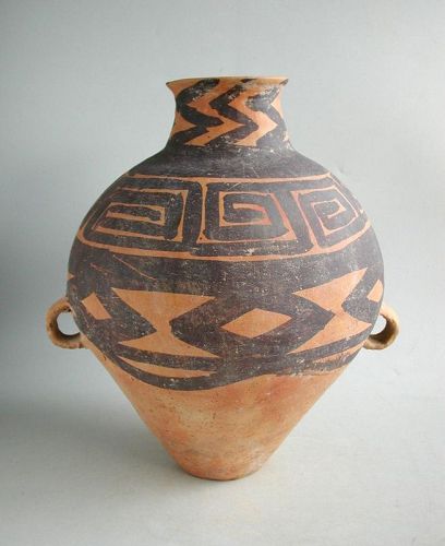 SALE Large Chinese Neolithic Painted Pottery Jar (c.2300-2000 BC)