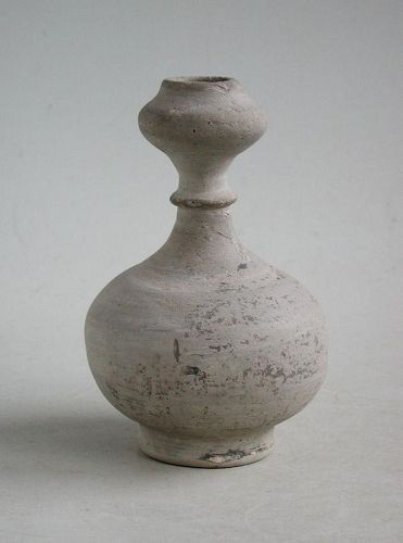 Rare Chinese Warring States Small Pottery Bottle / Vase (475 - 221 BC)