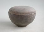 Fine Chinese Western Han Dynasty Round Pottery Box (206 BC - AD 8)