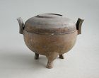 Fine Chinese Western Han Dynasty Pottery Ding Tripod (206 BC - AD 8)