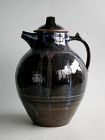 Fine Michael Cardew Large Stoneware Coffee Jug, Abuja Pottery