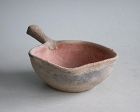 Rare Chinese Han Dynasty Painted Pottery Ladle / Bowl