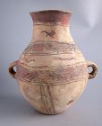 Large Chinese Neolithic Xindian Jar Zoomorphic Patterns + TL Test