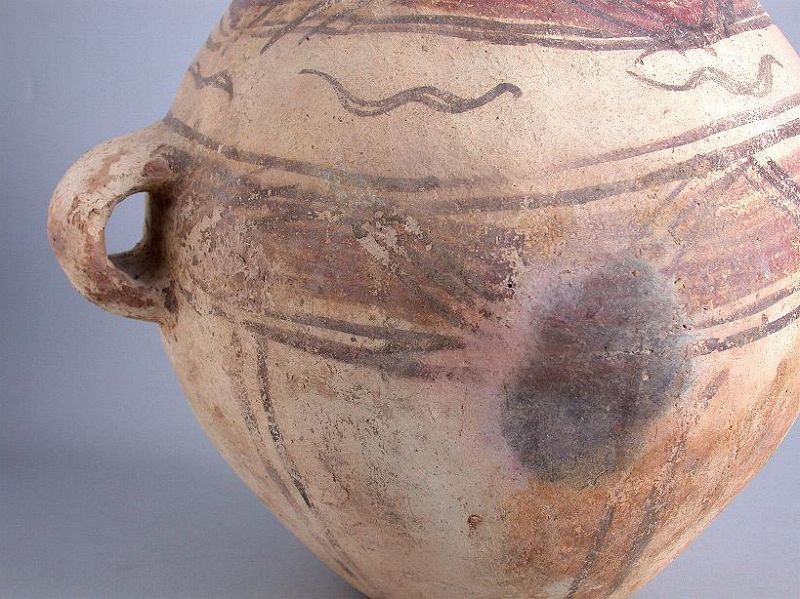 Large Chinese Neolithic Xindian Jar Zoomorphic Patterns + TL Test