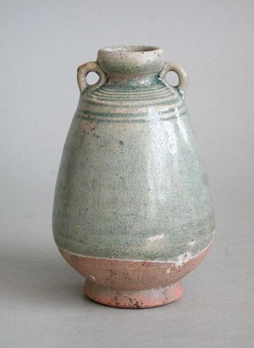 Fine Thai 13th - 15th Century Celadon Stoneware Jar Ex. Grahame Clarke