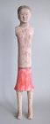 SALE Fine Tall Chinese Western Han Dynasty Pottery "Stick" Girl