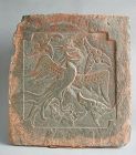 SALE Fine Large Chinese Jin Dynasty Carved Stone Tile - Phoenix