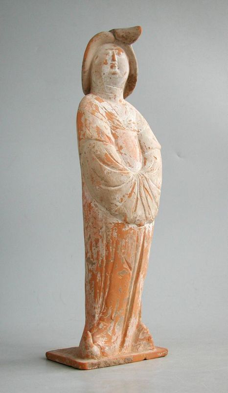 Chinese Tang Dynasty Painted Pottery Female Courtier (“Fat Lady”)