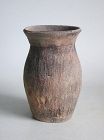 Chinese Neolithic Qijia Culture Cord-Impressed Pottery Jar