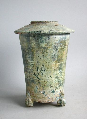 SALE Fine Chinese Han Dynasty Glazed Pottery Granary (AD 25 - 220)